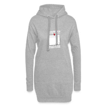 49e anniversaire Né en 1976 Cadeau d’anniversaire - Sweat-shirt à capuche long Femme - gris chiné - Devant