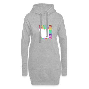 59e anniversaire Né en 1966 Cadeau d’anniversaire - Sweat-shirt à capuche long Femme - gris chiné - Devant
