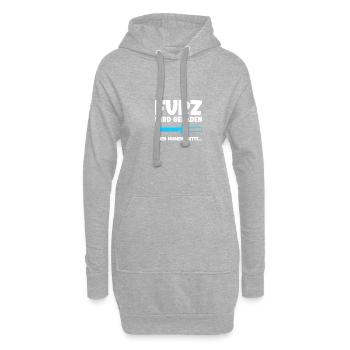 Le pet est chargé pets pets pet - Sweat-shirt à capuche long Femme - gris chiné - Devant