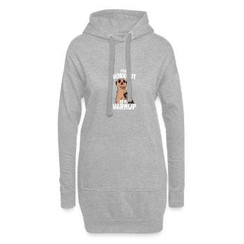 Votre entraînement Musculation Musculation Musculation Musculation - Sweat-shirt à capuche long Femme - gris chiné - Devant