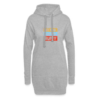 Coaster Buddy Freizeitpark Achterbahn - Hoodie-Kleid - Grau meliert - Vorne
