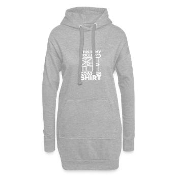 My roller coaster Freizeitpark Achterbahn - Hoodie-Kleid - Grau meliert - Vorne