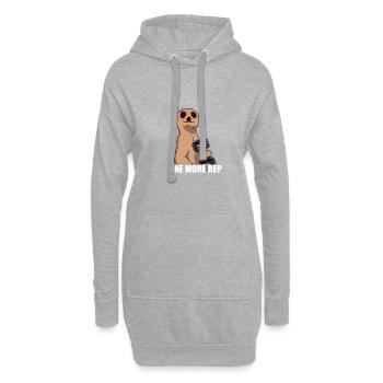One more rep Bodybuilding Bodybuilder Kraftsport - Hoodie-Kleid - Grau meliert - Vorne