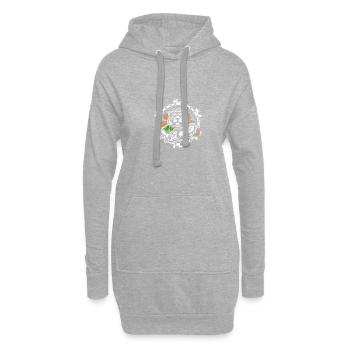 Biber Kettensäge Holzfäller Waldarbeiter Forstwirt - Hoodie-Kleid - Grau meliert - Vorne