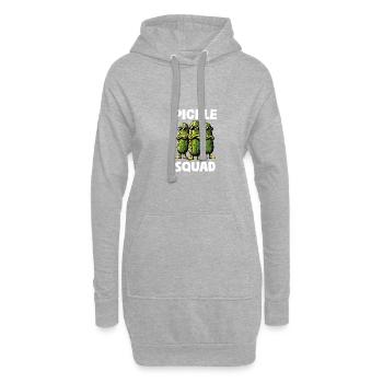 Pickle Squad Concombre drôle Cornichon Amateur de concombre - Sweat-shirt à capuche long Femme - gris chiné - Devant