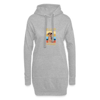 Si je gagne, c’est l’habileté drôle de joueur de pickleball - Sweat-shirt à capuche long Femme - gris chiné - Devant