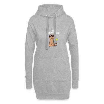 Old Schmetterhand lustiges Pickleball Spieler - Hoodie-Kleid - Grau meliert - Vorne