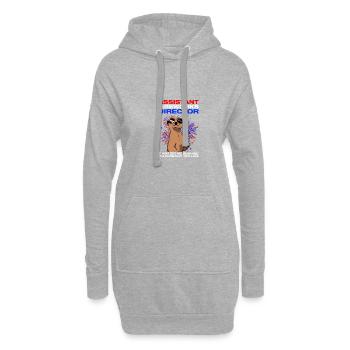 Pyrotechnician Assistant fireworks director - Hoodie Dress - heather grey - Front