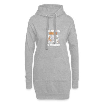 Baum Holz machen Holzfäller Waldarbeiter Forstwirt - Hoodie-Kleid - Grau meliert - Vorne
