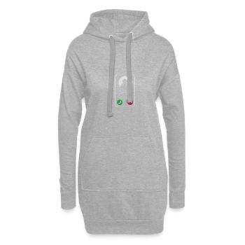 Jésus appelle - Sweat-shirt à capuche long Femme - gris chiné - Devant