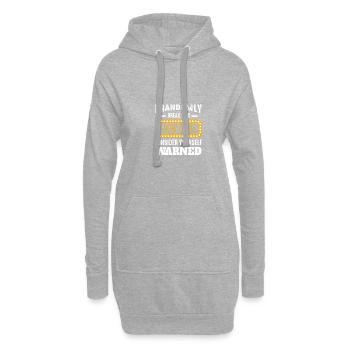 Theater Motiv für Theaterschauspieler - Hoodie-Kleid - Grau meliert - Vorne