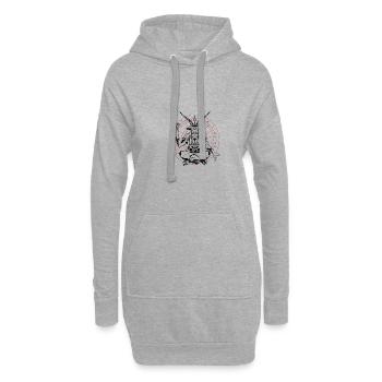 Bock auf Dart Pfeile Witziges Dart - Hoodie-Kleid - Grau meliert - Vorne