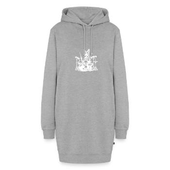 Conception de chien batteur Malinois cool - Sweat-shirt à capuche long Femme - gris chiné - Devant