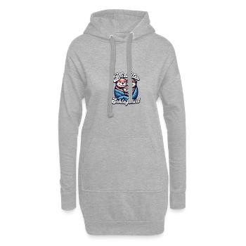 Chemise de nuit officielle Otter Family Hommes Femmes - Sweat-shirt à capuche long Femme - gris chiné - Devant