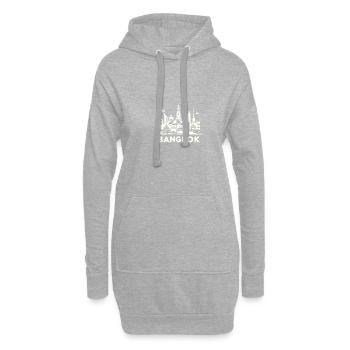 Thailand Lebendiges Bangkok Thailändische Reisen - Hoodie-Kleid - Grau meliert - Vorne