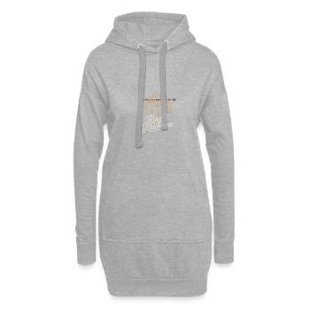 Le joyeux roi du macramé - Sweat-shirt à capuche long Femme - gris chiné - Devant