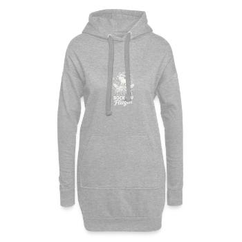 Hôtesse de l’air drôle de buck sur le dicton de vol - Sweat-shirt à capuche long Femme - gris chiné - Devant