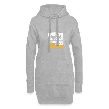 Theater Motiv für Theaterschauspieler - Hoodie-Kleid - Grau meliert - Vorne
