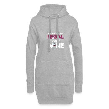Rechtsanwalt Geschenke für Jurastudenten & Anwälte - Hoodie-Kleid - Grau meliert - Vorne