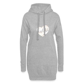 Verlobt - Hoodie-Kleid - Grau meliert - Vorne
