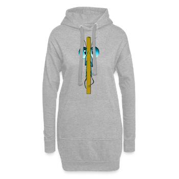 Insekt - Hoodie-Kleid - Grau meliert - Vorne