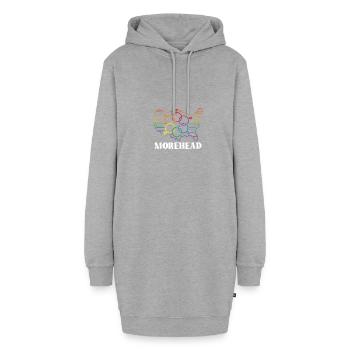 Morehead Pride Month Proud Flag LGBT Community - Sweat-shirt à capuche long Femme - gris chiné - Devant