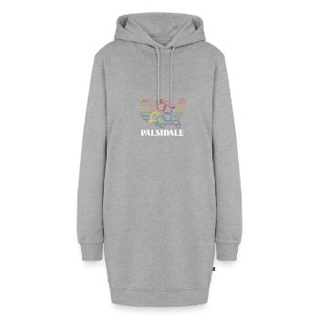 Palmdale Pride Month Drapeau de la fierté Communauté LGBT LGB - Sweat-shirt à capuche long Femme - gris chiné - Devant