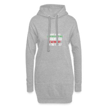 Weihnachtshumor -Männer Frauen Favoriten lustig We - Hoodie-Kleid - Grau meliert - Vorne