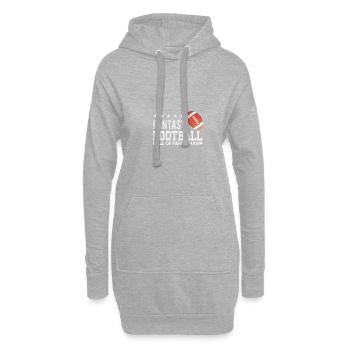 Fantasy Football Hall of Fame Champ Draft Football - Sweat-shirt à capuche long Femme - gris chiné - Devant
