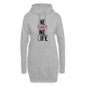 Keine Marie Kein Leben - Hoodie-Kleid - Grau meliert - Vorne