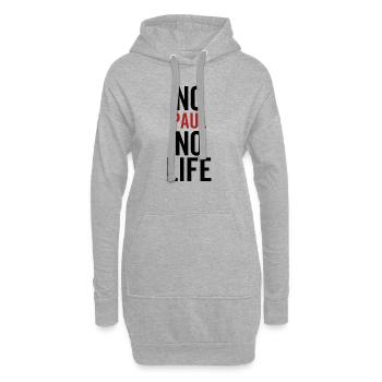 Nein Paul Kein Leben - Hoodie-Kleid - Grau meliert - Vorne
