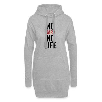 Nein Sara Kein Leben - Hoodie-Kleid - Grau meliert - Vorne