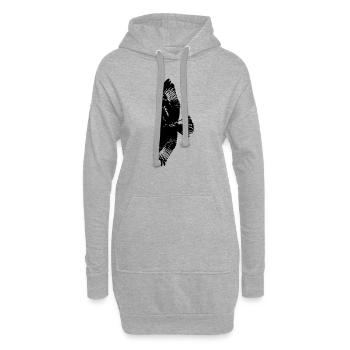 EAGLE - Hoodie Dress - heather grey - Front