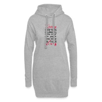 Writing Autor Schriftsteller Buch Spruch Geschenk - Hoodie-Kleid - Grau meliert - Vorne