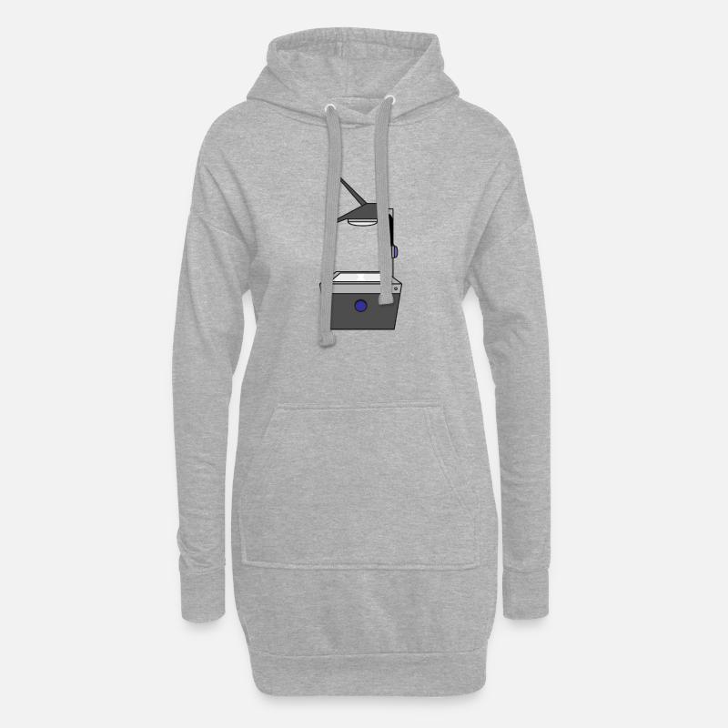Polylux Schule Lehrer - Hoodie-Kleid - Grau meliert