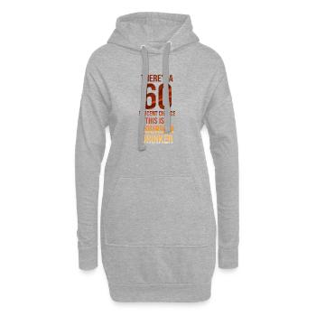 Whiskey Spruch Whiskeytrinker Whiskeyliebhaber - Hoodie-Kleid - Grau meliert - Vorne
