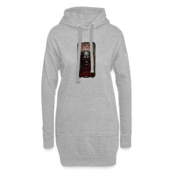 Algorithmus der Nacht: Fehlerfrei unberechenbar - Hoodie-Kleid - Grau meliert - Vorne