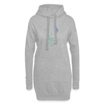 Femmes Kitesurf Kitesurf Kiting Kitesurfeur - Sweat-shirt à capuche long Femme - gris chiné - Devant