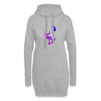 Kiting Kitesurfer Kite Kitesurf Kitesurfing - Sweat-shirt à capuche long Femme - gris chiné - Devant