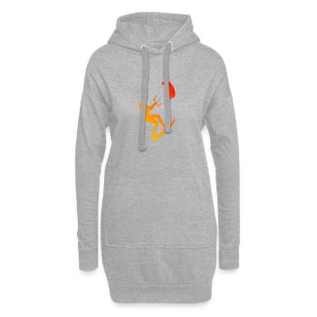Kiting Kitesurf Kitesurfeur Kitesurf Homme - Sweat-shirt à capuche long Femme - gris chiné - Devant
