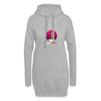 Helles Haus Fischer Gift - Hoodie-Kleid - Grau meliert - Vorne
