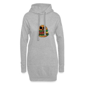 Propriétaire d’entreprise Monsterburg Gift - Sweat-shirt à capuche long Femme - gris chiné - Devant