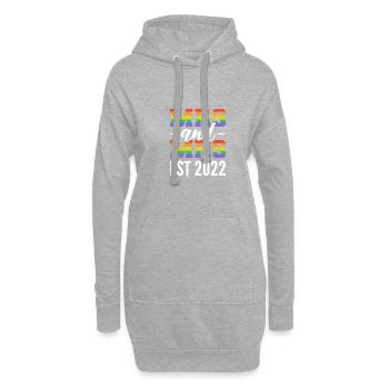 Femme & Femme Transgenre Poison - Sweat-shirt à capuche long Femme - gris chiné - Devant