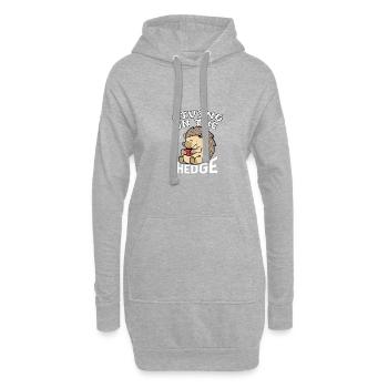 Sur la haie en direct Quiet man poison - Sweat-shirt à capuche long Femme - gris chiné - Devant