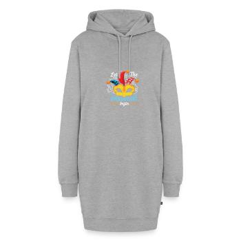 Shenanigans commence Joker ou drôle de personne poison - Sweat-shirt à capuche long Femme - gris chiné - Devant