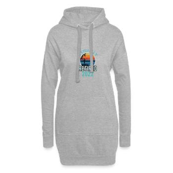 Citation amusante de Retraité 2022 Retraité - Sweat-shirt à capuche long Femme - gris chiné - Devant