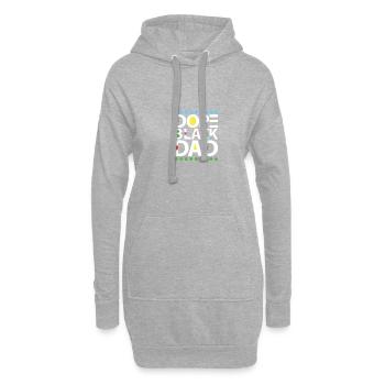 Funny Dad Vathers Day Dad Schwarzer Vater Schwarze - Hoodie-Kleid - Grau meliert - Vorne
