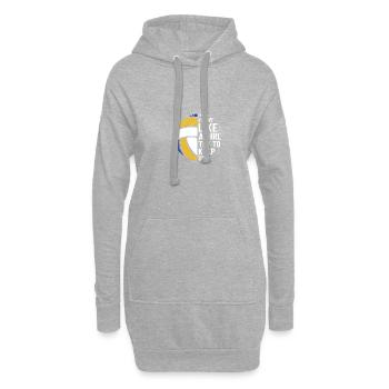 Volleyball cool pour les jeunes filles volleyball féminin - Sweat-shirt à capuche long Femme - gris chiné - Devant