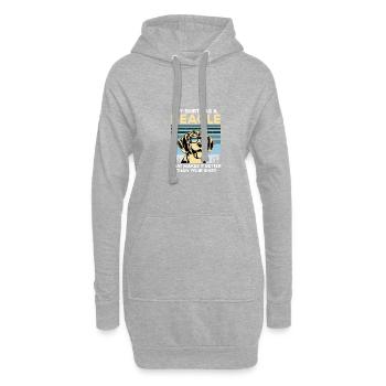 Beagle Whisperer Dog Lovers Puppy Owner Paw - Sweat-shirt à capuche long Femme - gris chiné - Devant