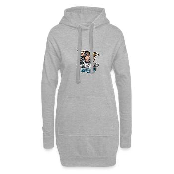 Mermaid Bday Party Party Squad Float Mermaid S - Sweat-shirt à capuche long Femme - gris chiné - Devant
